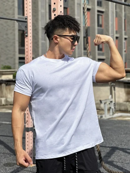 Men's Plain Top with Breathable Fabric - Image 2