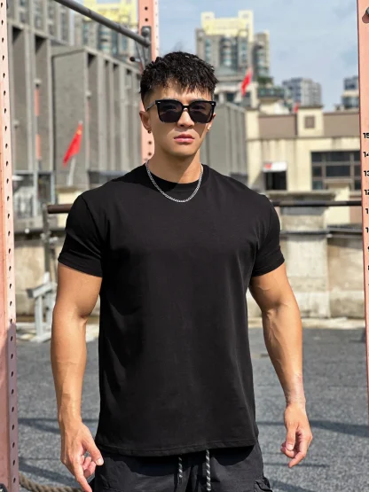 Men's Plain Top with Breathable Fabric - Image 5
