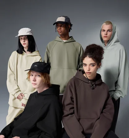 Blank Oversized Hoodie with Open Pocket - Image 13