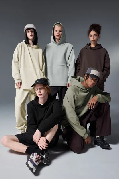 Blank Oversized Hoodie with Open Pocket - Image 14