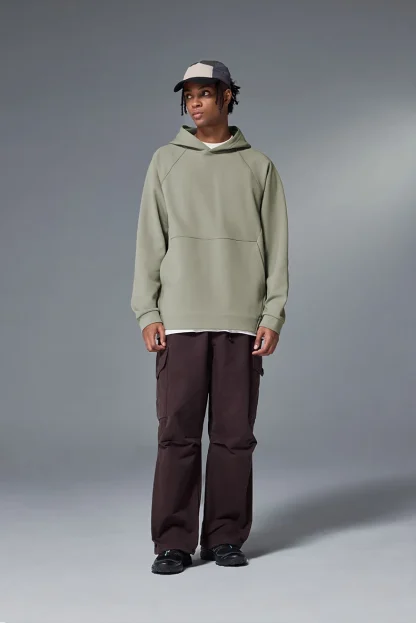 Blank Oversized Hoodie with Open Pocket - Image 4