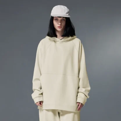 Blank Oversized Hoodie with Open Pocket - Image 2