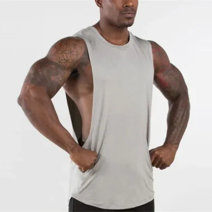 Blank Tank Top with Open Side Design - Image 4