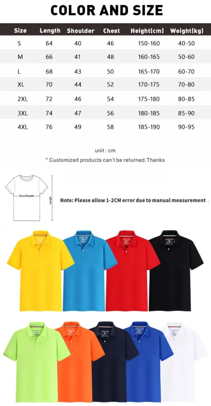 Blank Polo Shirts with Short Sleeve - Image 3