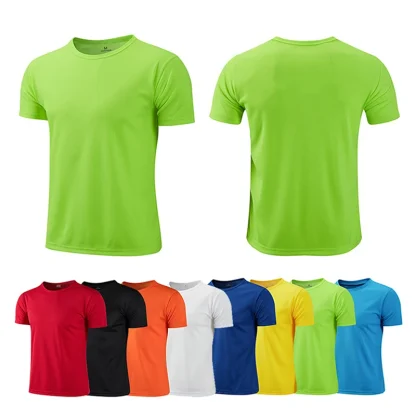 Quick Dry Crew Neck T-shirt for Fitness - Image 15