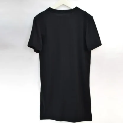 Solid Color T-shirt with Long Length Design - Image 9