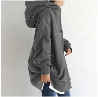 Hooded Zip Jacket with Double Side Pocket - Image 7