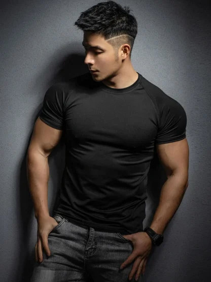 Slim Fit Quick-Dry Solid Color Shirt - Image 7