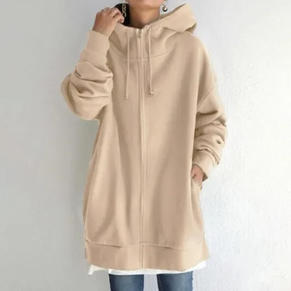 Hooded Zip Jacket with Double Side Pocket - Image 11