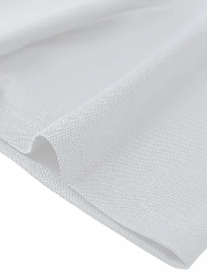 Casual Plain Color Polo Shirt For Men - Image 7