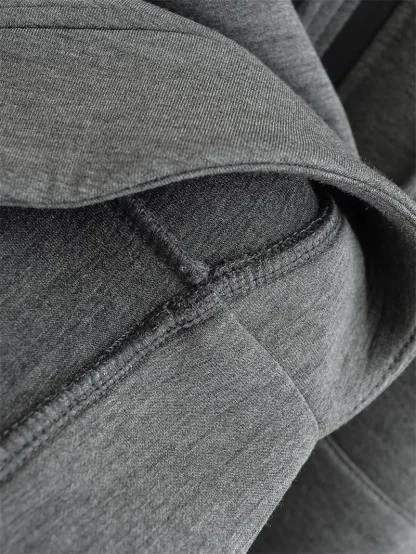 Cozy Hooded Jacket with Zippered Front - Image 6