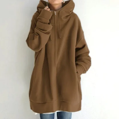 Hooded Zip Jacket with Double Side Pocket - Image 10