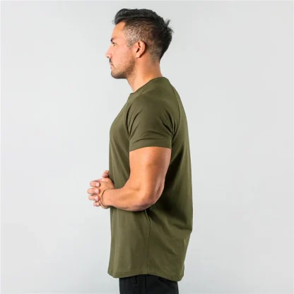 Fitness Plain T-shirt with Slim Fit - Image 3