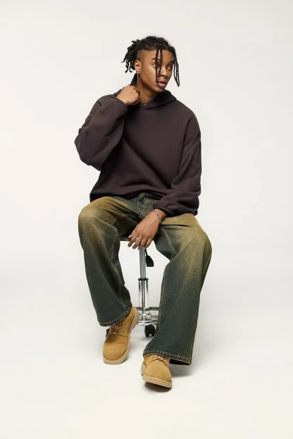Minimalist Plain Hoodie with Soft Fabric - Image 3