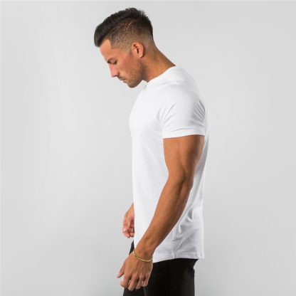 Fitness Plain T-shirt with Slim Fit - Image 11