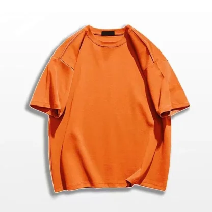 Crew Neck Basic Plain Top for Men - Image 11