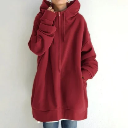Hooded Zip Jacket with Double Side Pocket - Image 5