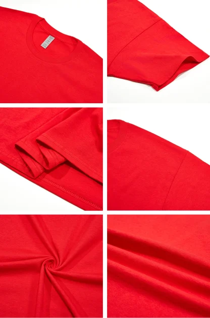Basic Blank T-shirt with Crew Neckline - Image 4