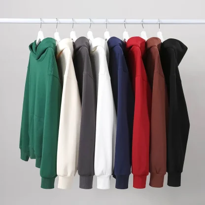Blank Pullover Long Sleeve with Hood - Image 5