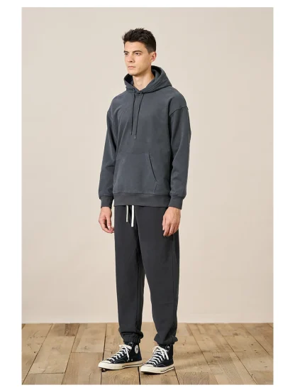 Drawstring Hooded Pullover with Long Sleeve - Image 10