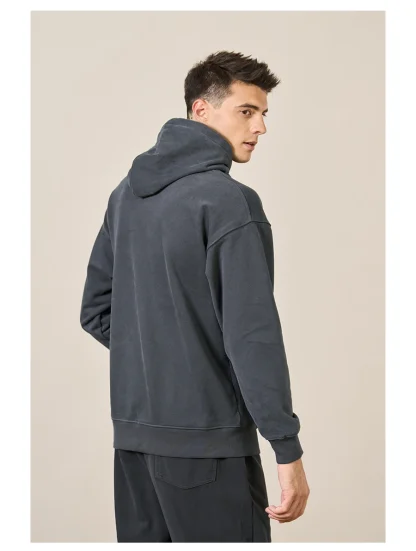 Drawstring Hooded Pullover with Long Sleeve - Image 9