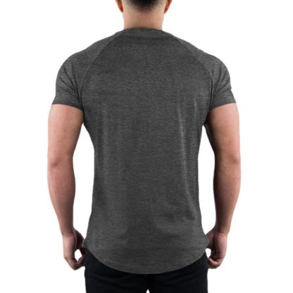 Fitness Plain T-shirt with Slim Fit - Image 8