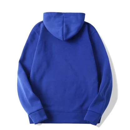 Drawstring Hoodie with Plain Color Design - Image 8