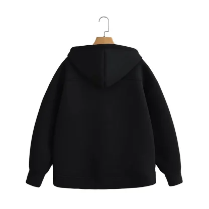 Cozy Hooded Jacket with Zippered Front - Image 14