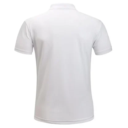 Plain Color Polo Shirt with Quick Dry Fabric - Image 10