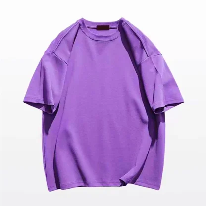 Crew Neck Basic Plain Top for Men - Image 7