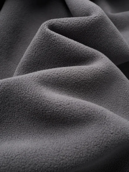 Double Zippered Hoodie Plain Jacket - Image 5