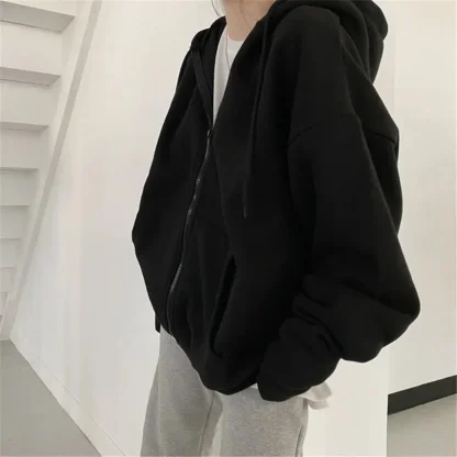 Casual Hooded Jacket with Side Pockets - Image 5