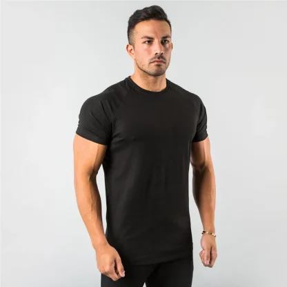Fitness Plain T-shirt with Slim Fit