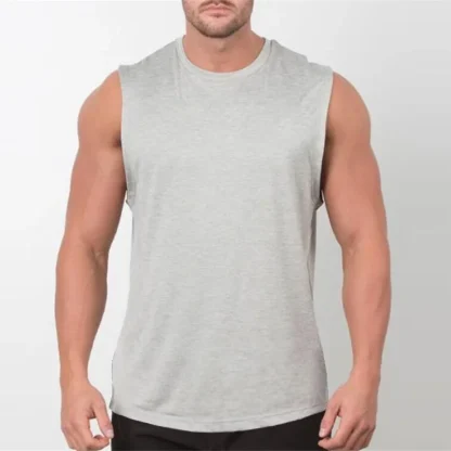 Lightweight Blank Tank Top with Crew Neck - Image 4