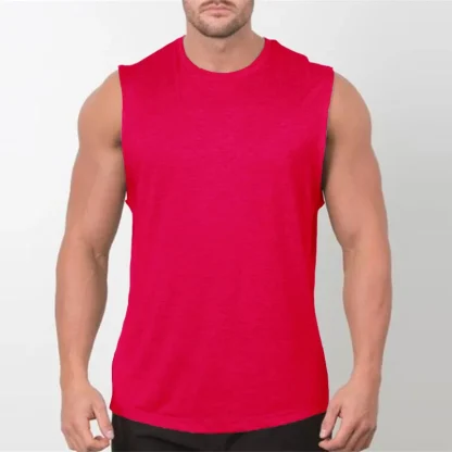 Lightweight Blank Tank Top with Crew Neck - Image 9