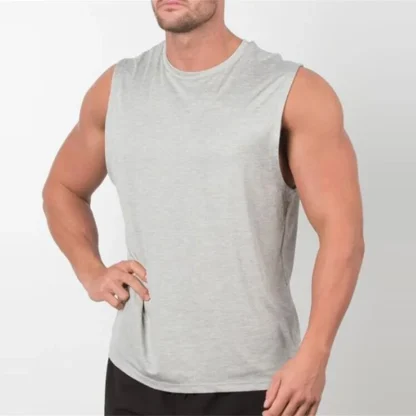 Lightweight Blank Tank Top with Crew Neck - Image 5