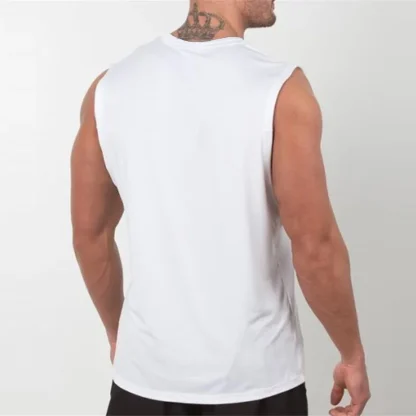 Lightweight Blank Tank Top with Crew Neck - Image 2