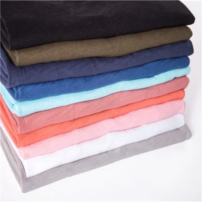 Blank V-neck T-shirt with Slim Fit Design - Image 11