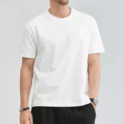 Timeless Crew Neck Solid Color T-shirts - Image 3
