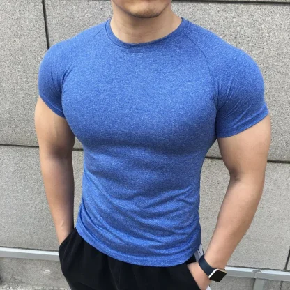Fitted Compression Blank Shirt for Workout - Image 2