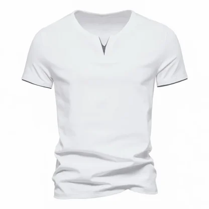 V-neck Lightweight Blank Shirt with Slim Fit - Image 5