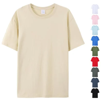 Neutral Solid Color Shirt with Short Sleeve - Image 12