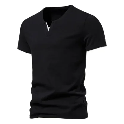 V-neck Lightweight Blank Shirt with Slim Fit - Image 7