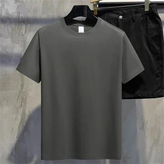 O-neck Casual Shirt with Blank Color