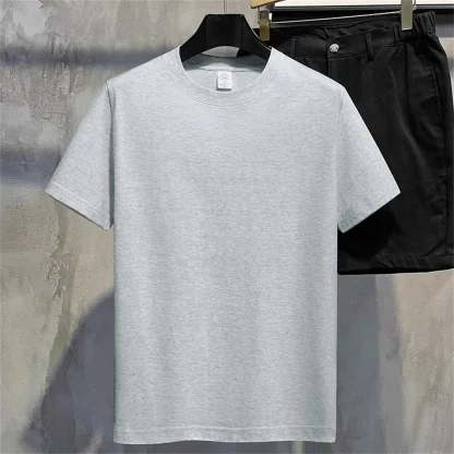 O-neck Casual Shirt with Blank Color - Image 3