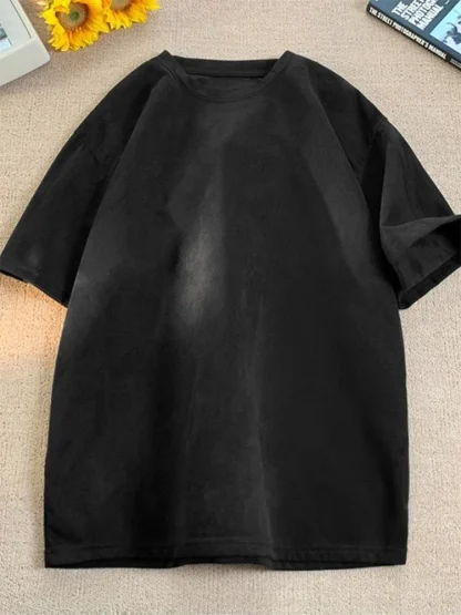 Anti-wrinkle Plain Shirt with Oversized Fit - Image 2