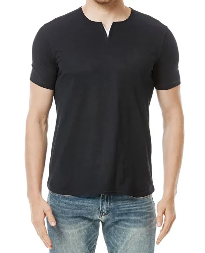 V-neck Lightweight Blank Shirt with Slim Fit - Image 9