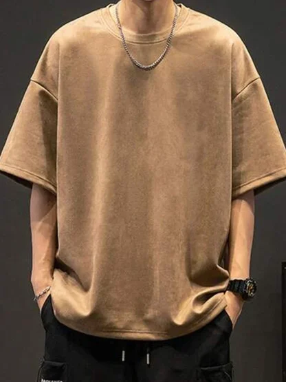 Anti-wrinkle Plain Shirt with Oversized Fit - Image 8
