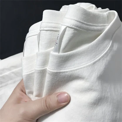 O-neck Casual Shirt with Blank Color - Image 6