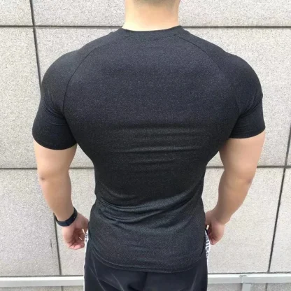 Fitted Compression Blank Shirt for Workout - Image 5